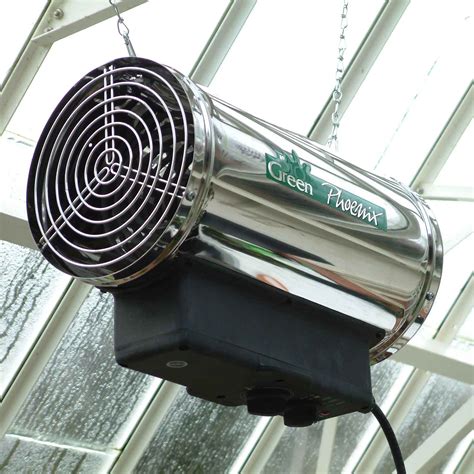 small greenhouse fan heater